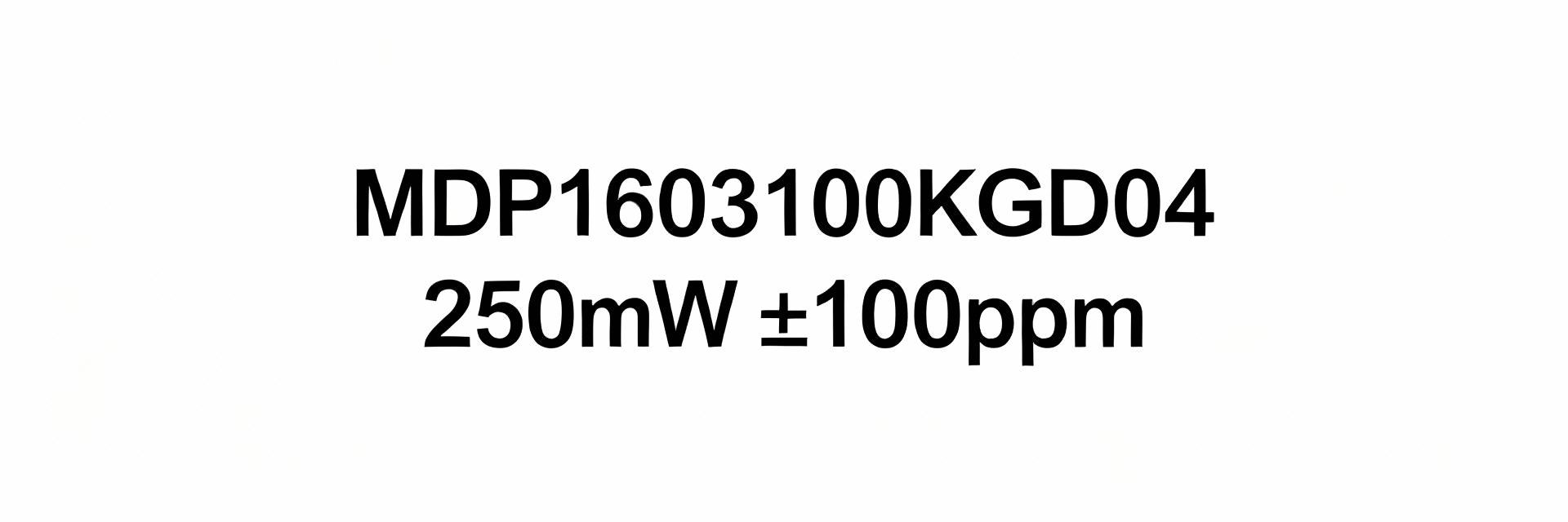 MDP1603100KGD04 Performance Report — Key Specs & Limits